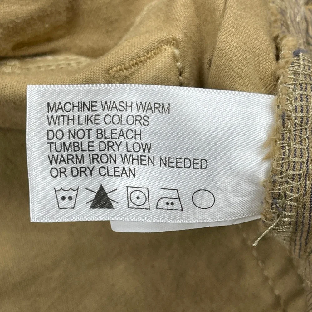 Orvis‎ Five Pocket Pants Mens 42x30 Tan Khaki Cotton Stretch Straight Leg